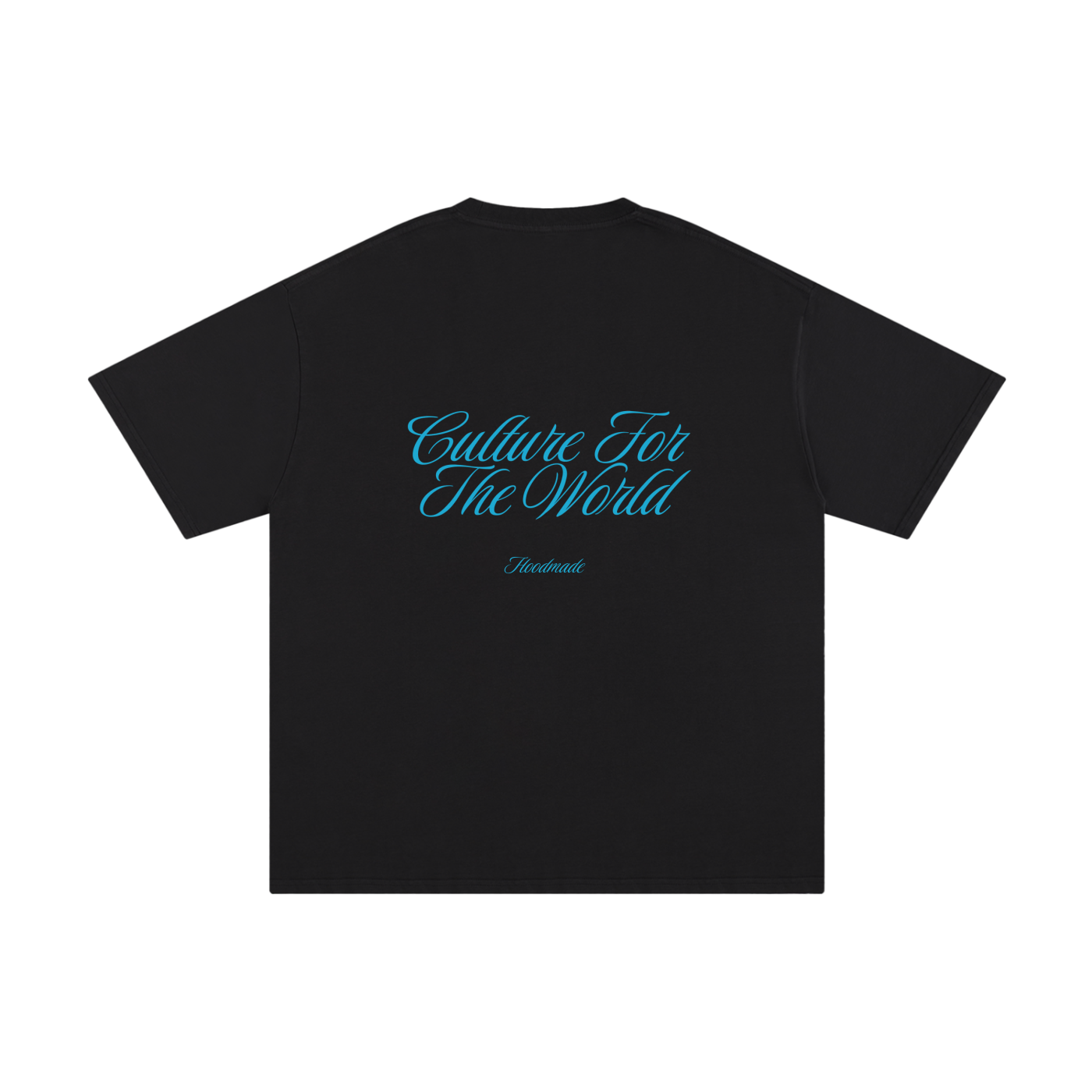 "BLUE SIGNATURE" TEE - BLACK