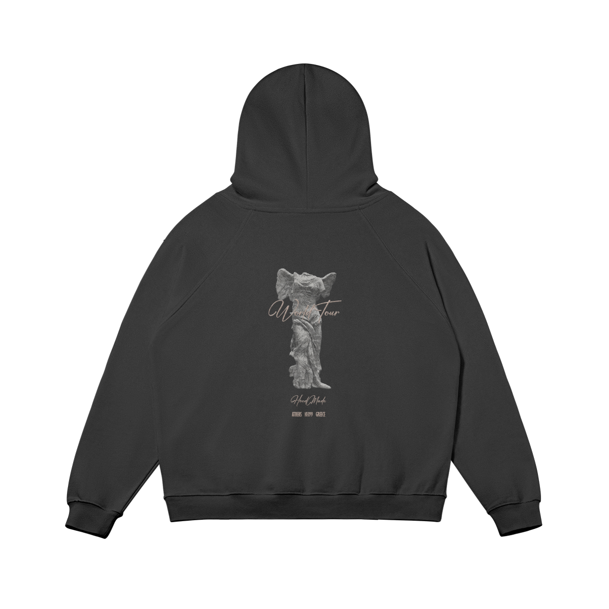 "WORLD TOUR ATHENS" HOODIE - BLACK
