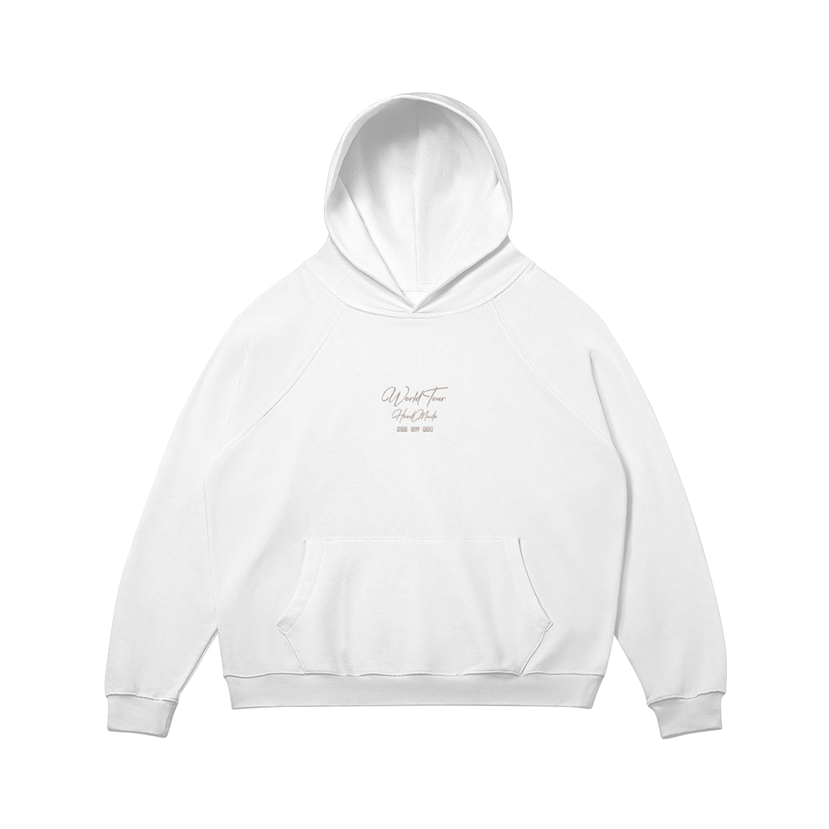 "WORLD TOUR ATHENS" HOODIE - WHITE