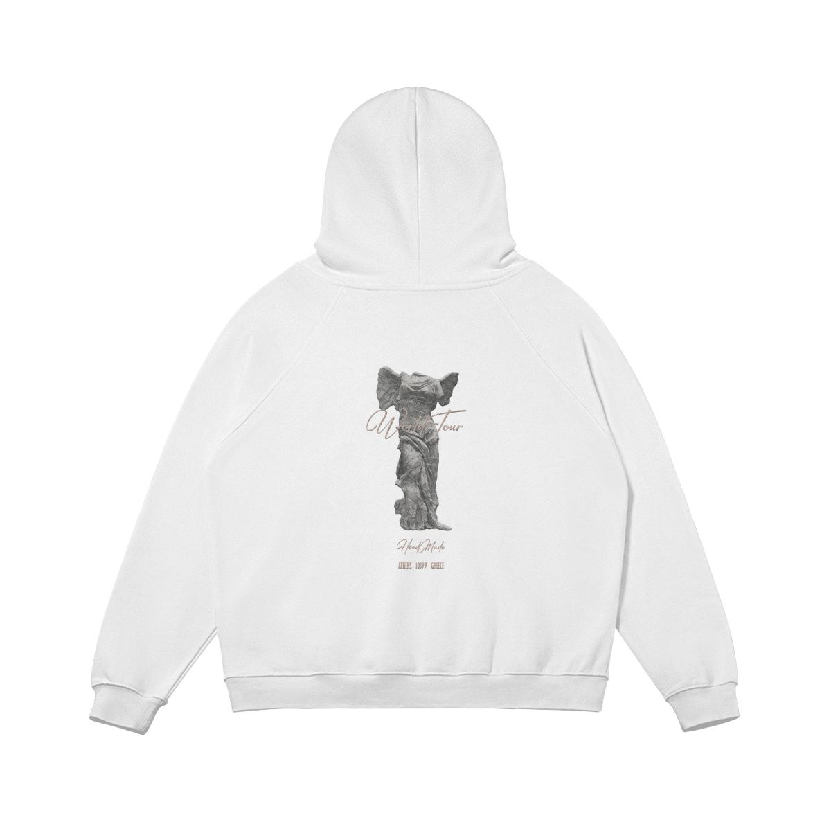 "WORLD TOUR ATHENS" HOODIE - WHITE