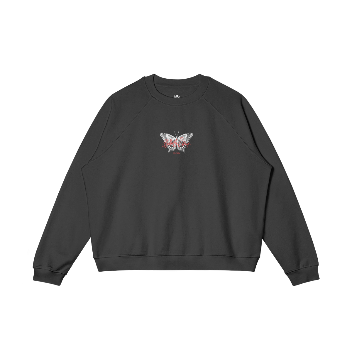"BUTTERFLY" SWEATSHIRT - BLACK