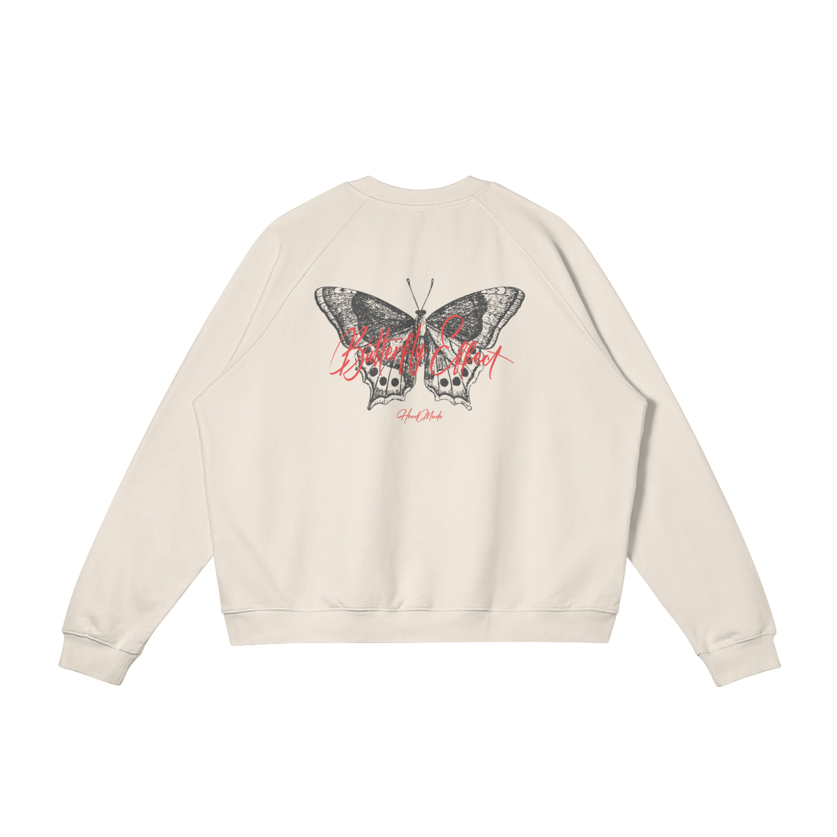 "BUTTERFLY" SWEATSHIRT - RICE APRICOT