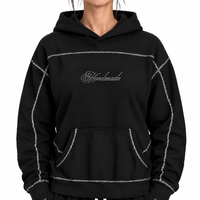 "CULTURE DIVISION" HOODIE - BLACK