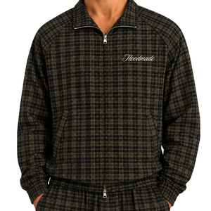 "PLAID CODE" FULL ZIP JACKET