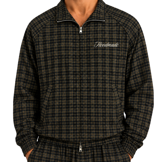 "PLAID CODE" FULL ZIP JACKET