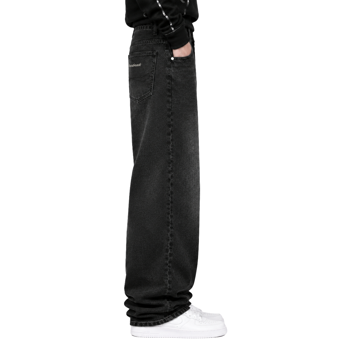 "RAW FADE" JEANS - BLACK