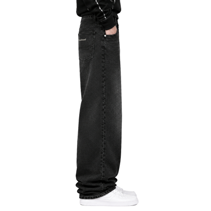 "RAW FADE" JEANS - BLACK