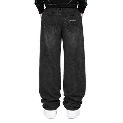 "RAW FADE" JEANS - BLACK