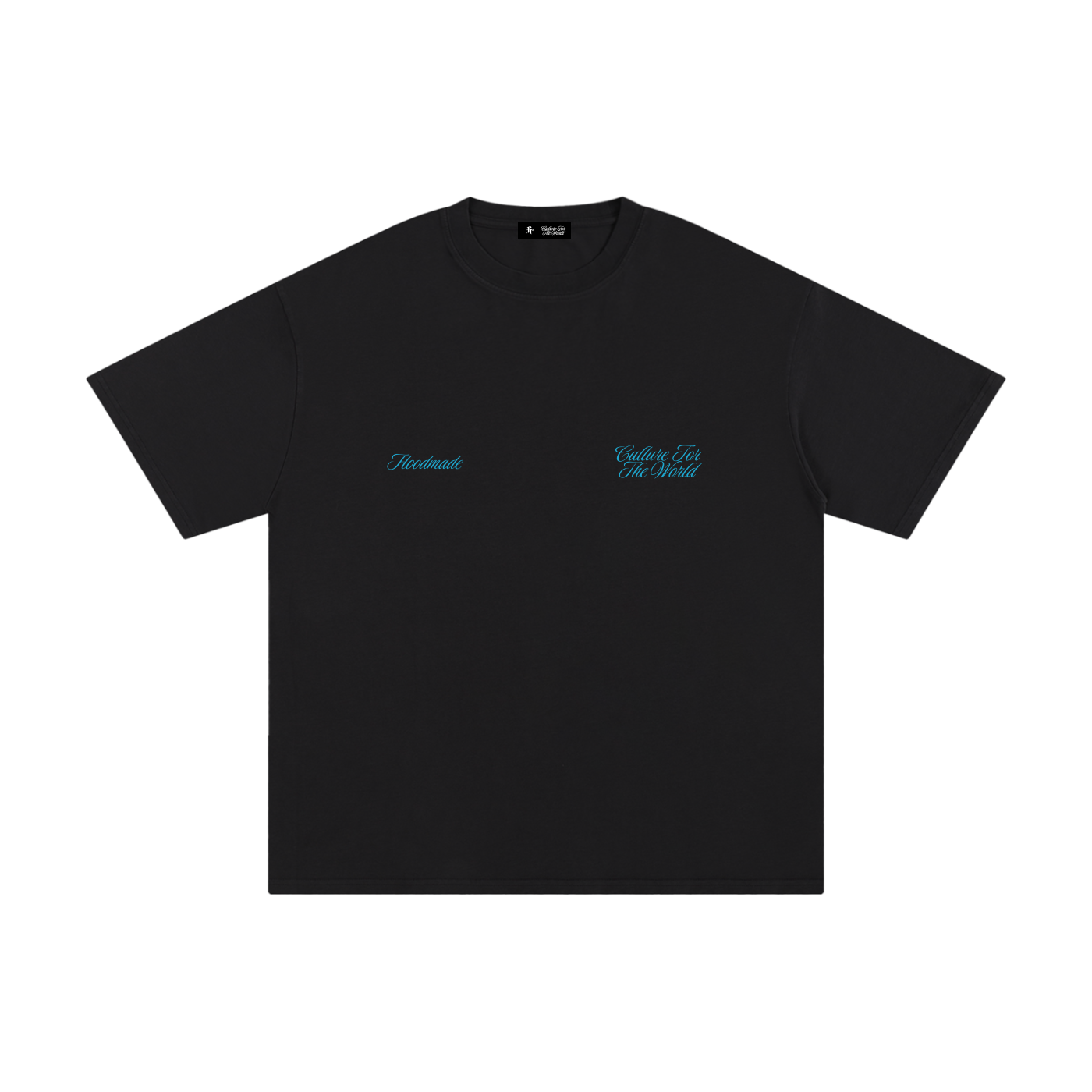 "BLUE SIGNATURE" TEE - BLACK