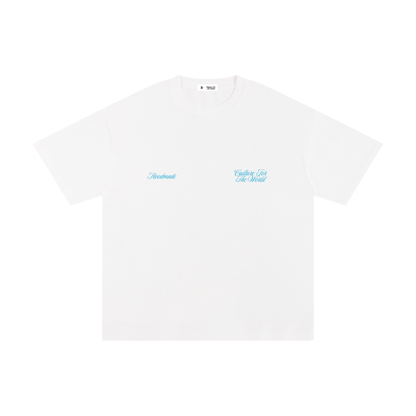 "BLUE SIGNATURE" TEE - WHITE