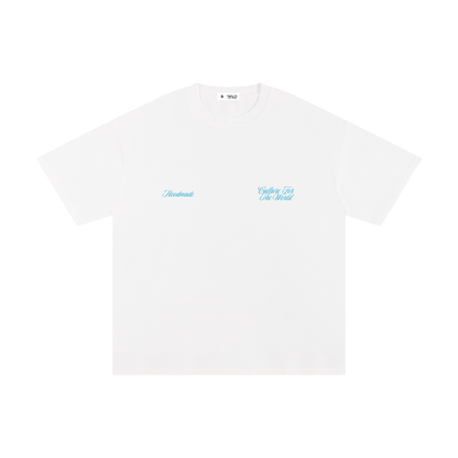 "BLUE SIGNATURE" TEE - WHITE