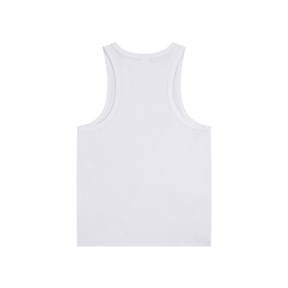 "BLUE SIGNATURE" TANK TOP - WHITE