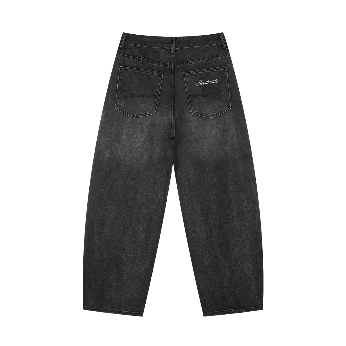 "RAW FADE" JEANS - BLACK