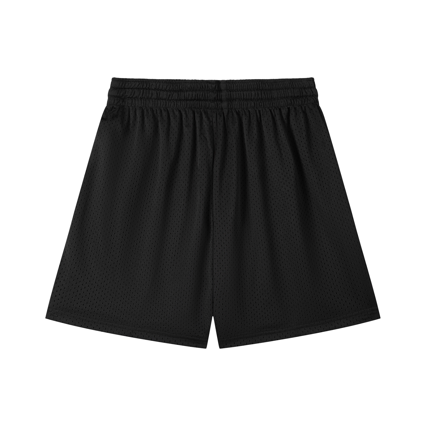 "BLUE SIGNATURE" MESH DRAWSTRING SHORTS - BLACK