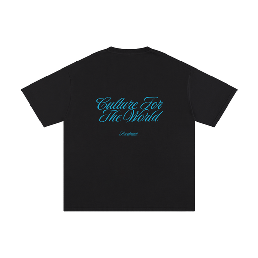 "BLUE SIGNATURE" TEE - BLACK