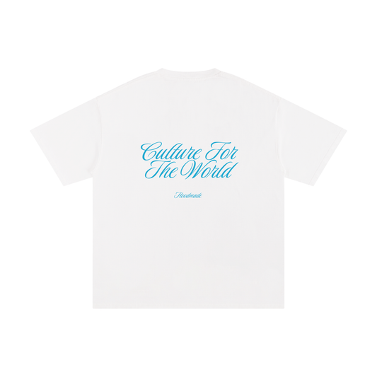 "BLUE SIGNATURE" TEE - WHITE