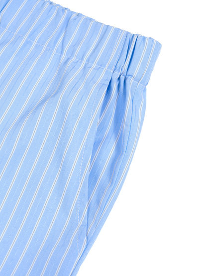 "HOODMADE" VERTICAL STRIPE SHORTS